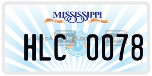 HLC0078  license plate in MS