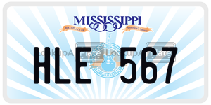 HLE567 license plate in Mississippi