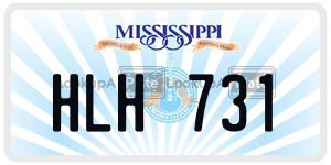 HLH731  license plate in MS