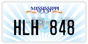 HLH848  license plate in MS