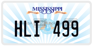HLI499  license plate in MS