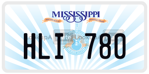 HLI780  license plate in MS