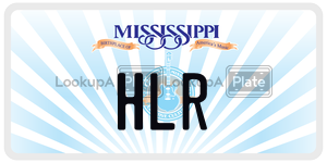 HLR  license plate in MS