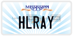 HLRAY  license plate in MS
