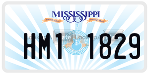 HM11829  license plate in MS