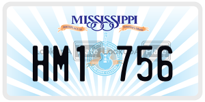 HM1756  license plate in MS