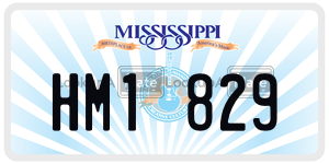 HM1829  license plate in MS