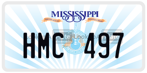 HMC497  license plate in MS