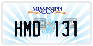 HMD131  license plate in MS