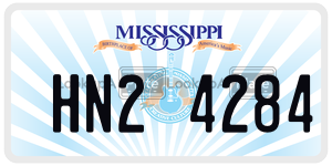 HN24284  license plate in MS