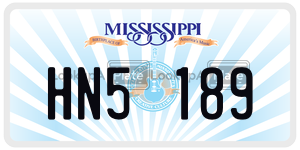 HN5189  license plate in MS