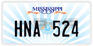 HNA524  license plate in MS
