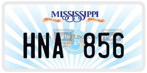 HNA856  license plate in MS