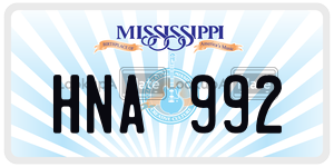 HNA992  license plate in MS