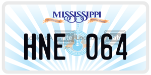 HNE064  license plate in MS