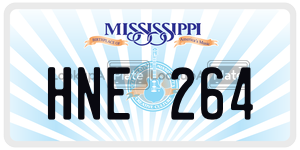 HNE264  license plate in MS