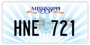 HNE721  license plate in MS