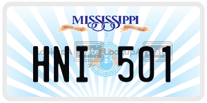 HNI501  license plate in MS