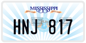 HNJ817  license plate in MS