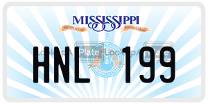 HNL199  license plate in MS