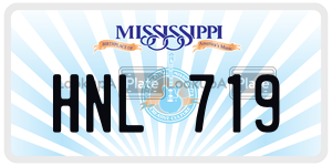 HNL719  license plate in MS