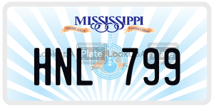 HNL799  license plate in MS