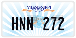 HNN272  license plate in MS