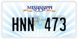 HNN473  license plate in MS