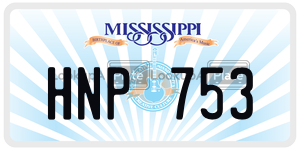 HNP753  license plate in MS