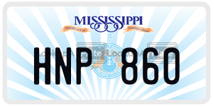 HNP860  license plate in MS