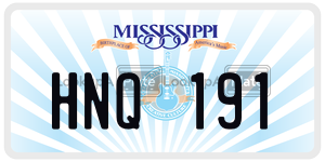 HNQ191  license plate in MS