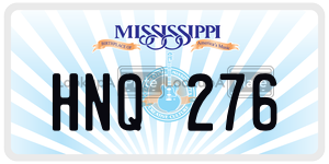 HNQ276  license plate in MS