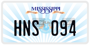 HNS094  license plate in MS