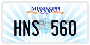 HNS560  license plate in MS