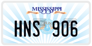 HNS906  license plate in MS