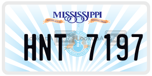 HNT7197 license plate in Mississippi