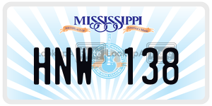 HNW138  license plate in MS