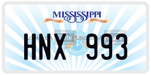 HNX993  license plate in MS