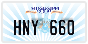 HNY660 license plate in Mississippi