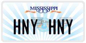 HNYHNY  license plate in MS