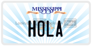 HOLA license plate in Mississippi