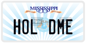 HOLDME license plate in Mississippi