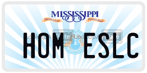 HOMESLC  license plate in MS