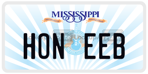 HONEEB  license plate in MS
