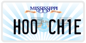 HOOCH1E  license plate in MS