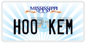 HOOKEM  license plate in MS