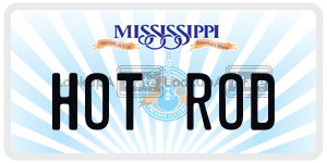 HOTROD  license plate in MS