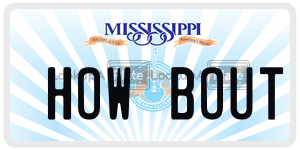 HOWBOUT  license plate in MS