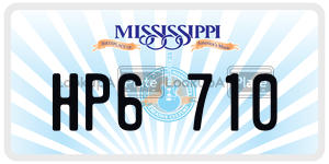 HP6710  license plate in MS