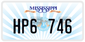 HP6746  license plate in MS